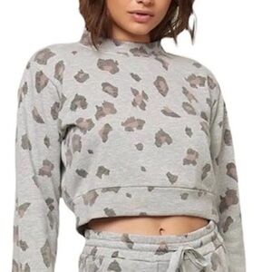 O’Neill Cropped Leopard‎ Sweatshirt
